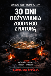 Okładka ebooka Zimowy Reset Metaboliczny – 30 dni diety carnivore i keto, jadłospis zimowy oparty na mięsie i rosole